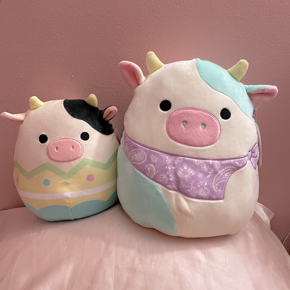 Squishmallows Easter cow bundle